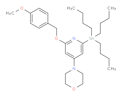 4-(2-((4-methoxybenzyl)oxy)-6-(tributylstannyl)pyridin-4-yl)morpholine