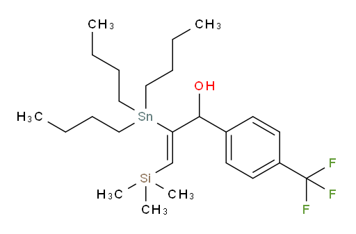 (Z)-2-(tributylstannyl)-1-(4-(trifluoromethyl)phenyl)-3-(trimethylsilyl)prop-2-en-1-ol