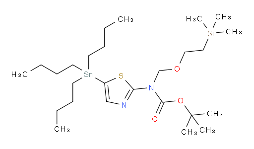 tert-butyl (5-(tributylstannyl)thiazol-2-yl)((2-(trimethylsilyl)ethoxy)methyl)carbamate