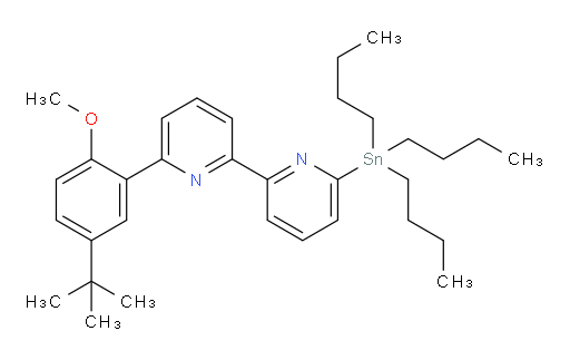 6-(5-(tert-butyl)-2-methoxyphenyl)-6'-(tributylstannyl)-2,2'-bipyridine