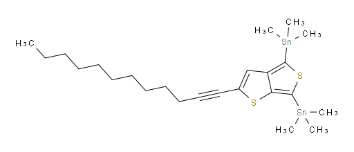 (2-(dodec-1-yn-1-yl)thieno[3,4-b]thiophene-4,6-diyl)bis(trimethylstannane)