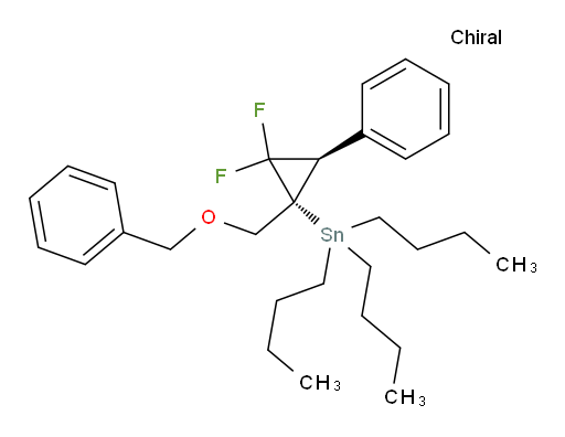 ((1R,3R)-1-((benzyloxy)methyl)-2,2-difluoro-3-phenylcyclopropyl)tributylstannane
