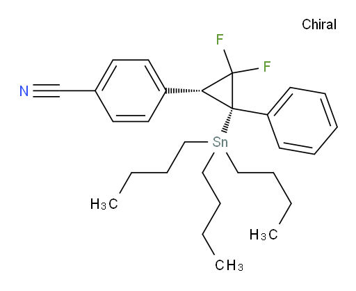 4-((1R,3S)-2,2-difluoro-3-phenyl-3-(tributylstannyl)cyclopropyl)benzonitrile