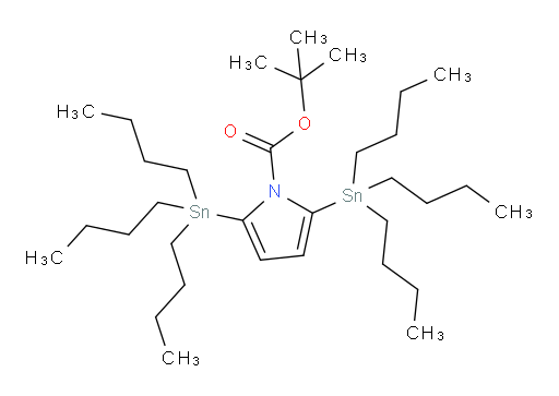 tert-butyl 2,5-bis(tributylstannyl)-1H-pyrrole-1-carboxylate