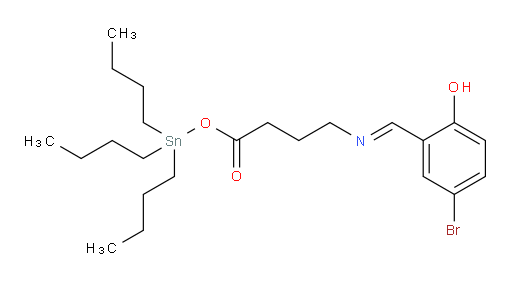 (E)-tributylstannyl 4-((5-bromo-2-hydroxybenzylidene)amino)butanoate