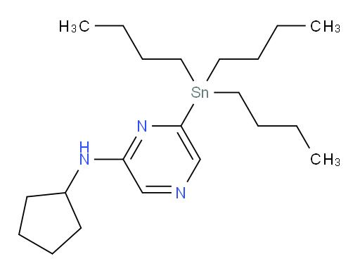 N-cyclopentyl-6-(tributylstannyl)pyrazin-2-amine