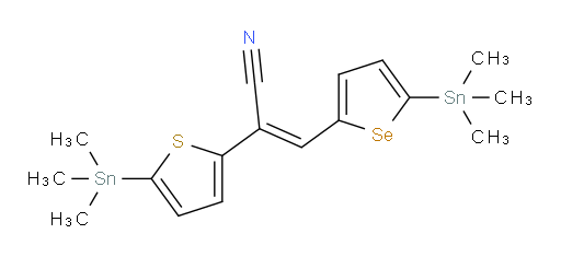 (E)-3-(5-(trimethylstannyl)selenophen-2-yl)-2-(5-(trimethylstannyl)thiophen-2-yl)acrylonitrile