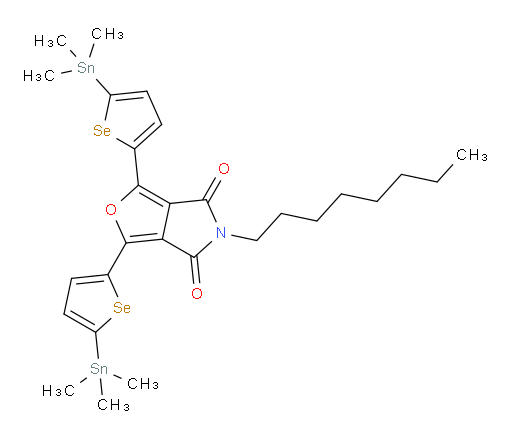 5-octyl-1,3-bis(5-(trimethylstannyl)selenophen-2-yl)-4H-furo[3,4-c]pyrrole-4,6(5H)-dione