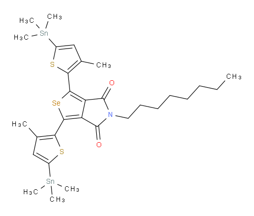 1,3-bis(3-methyl-5-(trimethylstannyl)thiophen-2-yl)-5-octyl-4H-selenopheno[3,4-c]pyrrole-4,6(5H)-dione