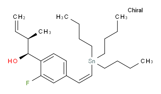 (1S,2R)-1-(2-fluoro-4-((Z)-2-(tributylstannyl)vinyl)phenyl)-2-methylbut-3-en-1-ol