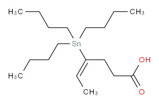 (E)-4-(tributylstannyl)hex-4-enoic acid