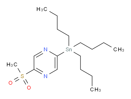 2-(methylsulfonyl)-5-(tributylstannyl)pyrazine