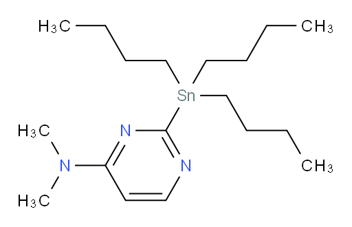 N,N-dimethyl-2-(tributylstannyl)pyrimidin-4-amine