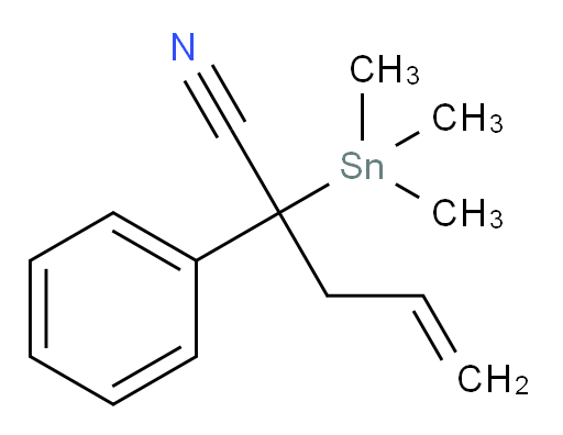 2-phenyl-2-(trimethylstannyl)pent-4-enenitrile