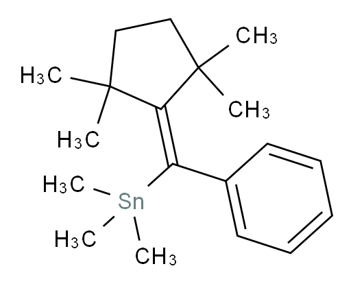 trimethyl(phenyl(2,2,5,5-tetramethylcyclopentylidene)methyl)stannane