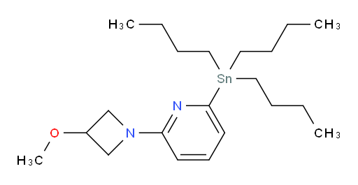 2-(3-methoxyazetidin-1-yl)-6-(tributylstannyl)pyridine