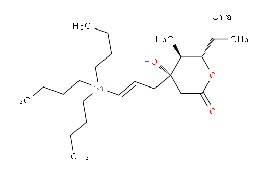 (4S,5S,6S)-6-ethyl-4-hydroxy-5-methyl-4-((E)-3-(tributylstannyl)allyl)tetrahydro-2H-pyran-2-one