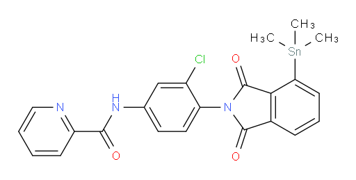 N-(3-chloro-4-(1,3-dioxo-4-(trimethylstannyl)isoindolin-2-yl)phenyl)picolinamide