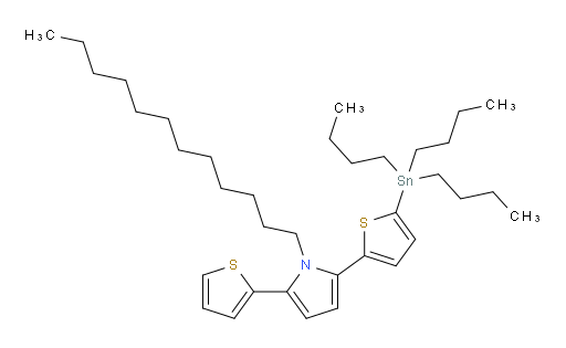 1-dodecyl-2-(thiophen-2-yl)-5-(5-(tributylstannyl)thiophen-2-yl)-1H-pyrrole