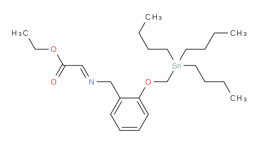 (E)-ethyl 2-((2-((tributylstannyl)methoxy)benzyl)imino)acetate
