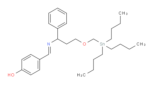 (E)-4-(((1-phenyl-3-((tributylstannyl)methoxy)propyl)imino)methyl)phenol