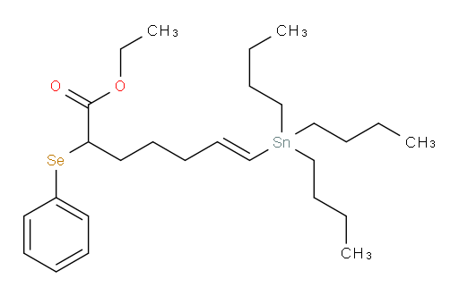 (E)-ethyl 2-(phenylselanyl)-7-(tributylstannyl)hept-6-enoate