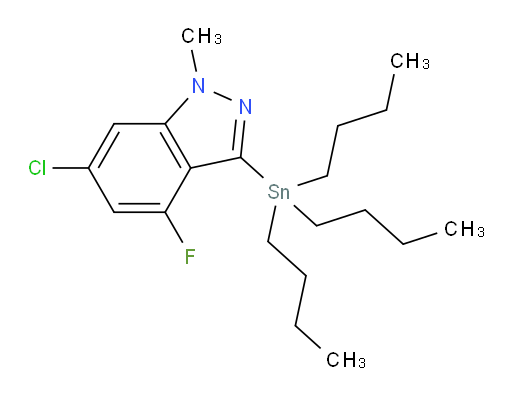 6-chloro-4-fluoro-1-methyl-3-(tributylstannyl)-1H-indazole