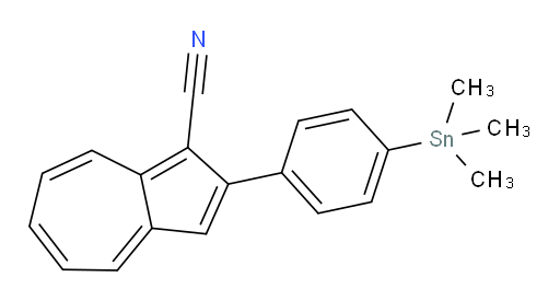 2-(4-(trimethylstannyl)phenyl)azulene-1-carbonitrile