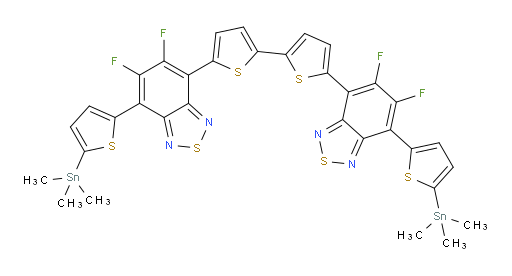 5,5'-bis(5,6-difluoro-7-(5-(trimethylstannyl)thiophen-2-yl)benzo[c][1,2,5]thiadiazol-4-yl)-2,2'-bithiophene