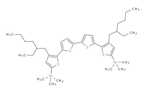 (3,3'''-bis(2-ethylhexyl)-[2,2':5',2'':5'',2'''-quaterthiophene]-5,5'''-diyl)bis(trimethylstannane)