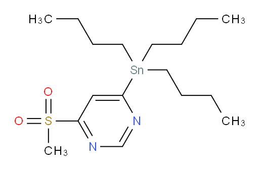 4-(methylsulfonyl)-6-(tributylstannyl)pyrimidine