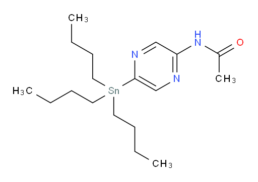 N-(5-(tributylstannyl)pyrazin-2-yl)acetamide