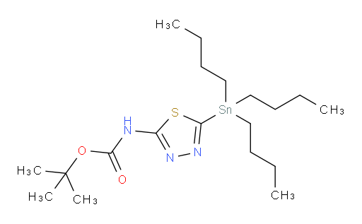 tert-butyl (5-(tributylstannyl)-1,3,4-thiadiazol-2-yl)carbamate