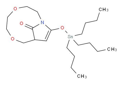 11-((tributylstannyl)oxy)-4,7-dioxa-1-azabicyclo[7.2.1]dodec-10-en-12-one