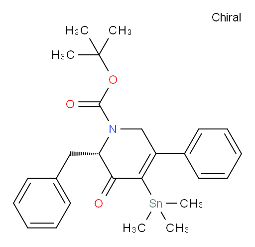 (S)-tert-butyl 6-benzyl-5-oxo-3-phenyl-4-(trimethylstannyl)-5,6-dihydropyridine-1(2H)-carboxylate