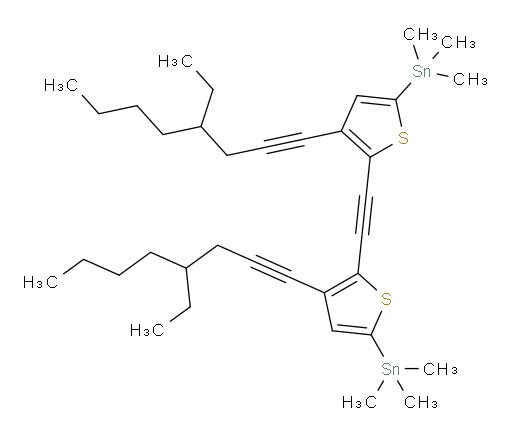 1,2-bis(3-(4-ethyloct-1-yn-1-yl)-5-(trimethylstannyl)thiophen-2-yl)ethyne