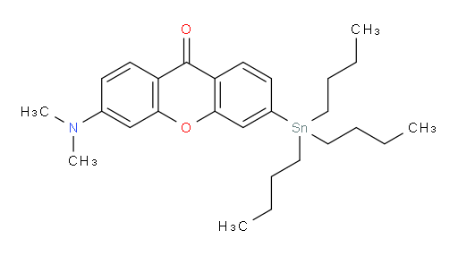 3-(dimethylamino)-6-(tributylstannyl)-9H-xanthen-9-one