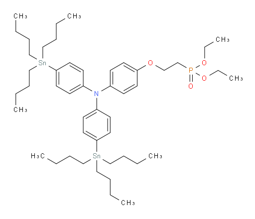 diethyl (2-(4-(bis(4-(tributylstannyl)phenyl)amino)phenoxy)ethyl)phosphonate