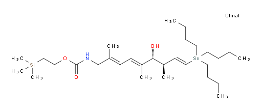 2-(trimethylsilyl)ethyl ((2E,4E,6R,7R,8E)-6-hydroxy-2,5,7-trimethyl-9-(tributylstannyl)nona-2,4,8-trien-1-yl)carbamate