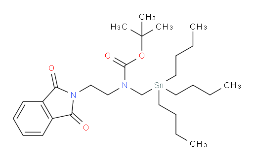 tert-butyl (2-(1,3-dioxoisoindolin-2-yl)ethyl)((tributylstannyl)methyl)carbamate