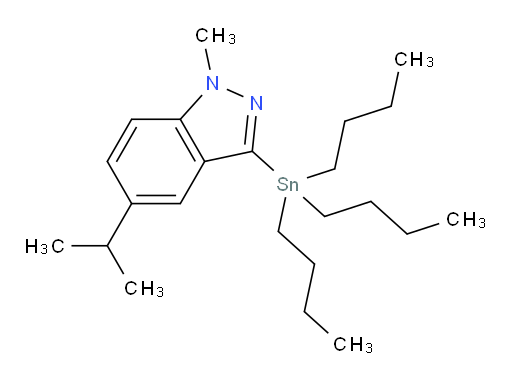 5-isopropyl-1-methyl-3-(tributylstannyl)-1H-indazole