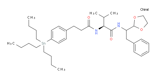 (2S)-N-(1-(1,3-二氧杂环戊烷-2-基)-2-苯基乙基)-3-甲基-2-(3-(4-(三丁基锡基)苯基)丙酰胺基)丁酰胺