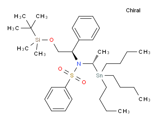 N-((R)-2-((叔丁基二甲基sil氧基))-1-苯基乙基)-N-((S)-1-(三丁基锡基)乙基)苯磺酰胺