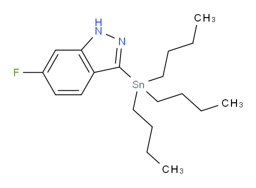 6-fluoro-3-(tributylstannyl)-1H-indazole