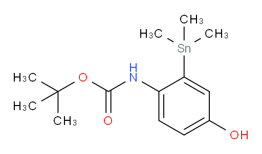 tert-butyl (4-hydroxy-2-(trimethylstannyl)phenyl)carbamate