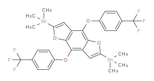 (4,8-bis(4-(trifluoromethyl)phenoxy)benzo[1,2-b:4,5-b']difuran-2,6-diyl)bis(trimethylstannane)