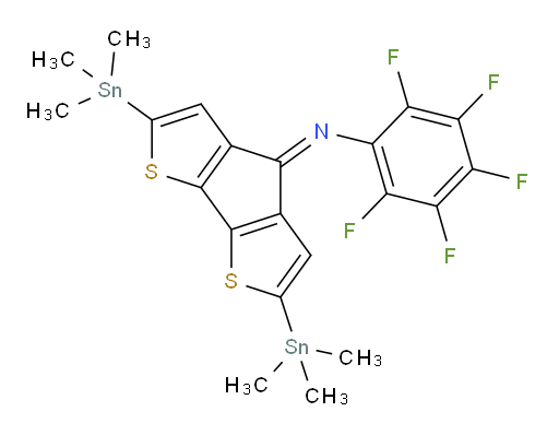 N-(2,6-bis(trimethylstannyl)-4H-cyclopenta[1,2-b:5,4-b']dithiophen-4-ylidene)-2,3,4,5,6-pentafluoroaniline