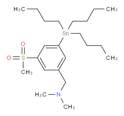 N,N-dimethyl-1-(3-(methylsulfonyl)-5-(tributylstannyl)phenyl)methanamine
