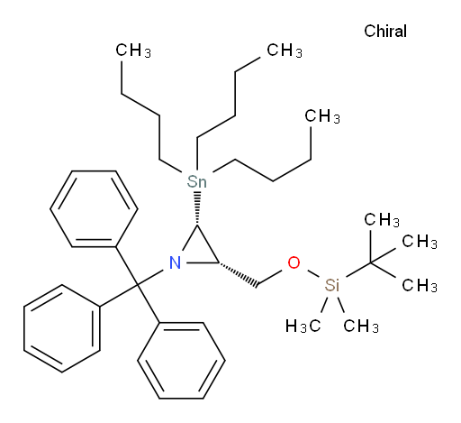 (2S,3R)-2-(((tert-butyldimethylsilyl)oxy)methyl)-3-(tributylstannyl)-1-tritylaziridine