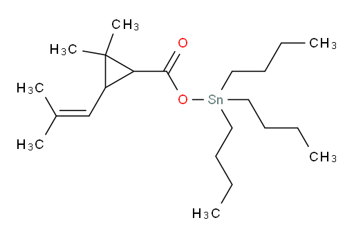 tributylstannyl 2,2-dimethyl-3-(2-methylprop-1-en-1-yl)cyclopropanecarboxylate